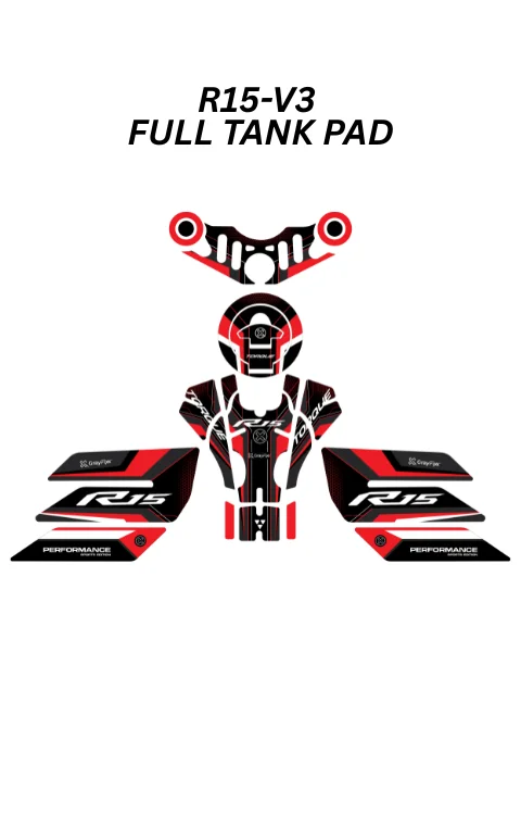 Full Tank Pad Compatible with R15 V3 | R15 V3 Sticker, Pack Of 1